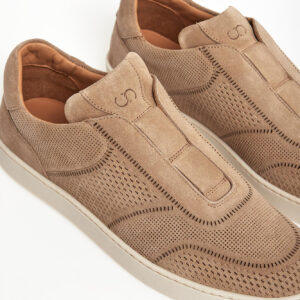 Sneakersy męskie zamszowe CESARE CASADEI