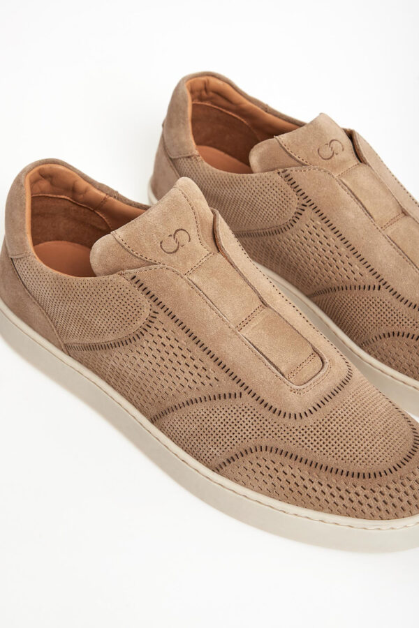 Sneakersy męskie zamszowe CESARE CASADEI