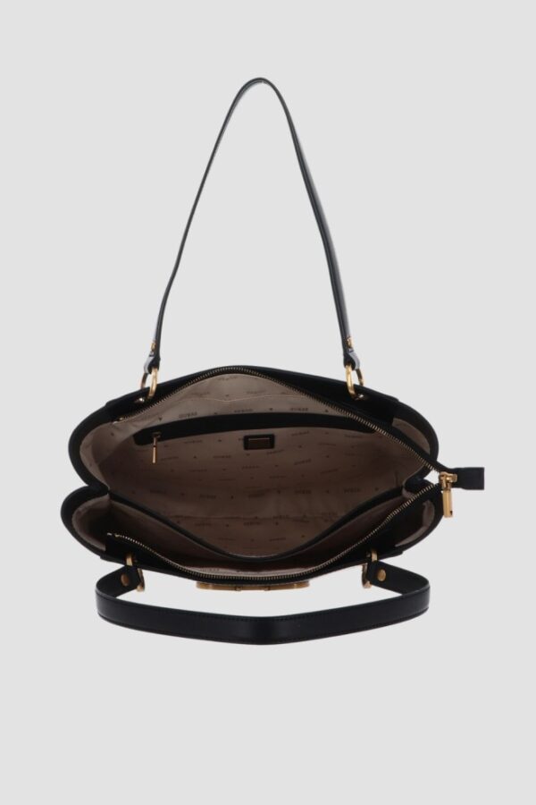 GUESS Czarna duża torebka Fleet Noe