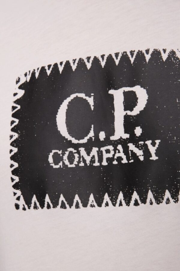 C.P. COMPANY Biały męski t-shirt