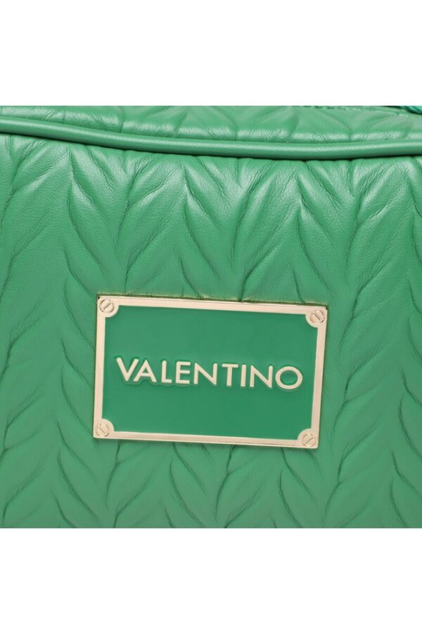 VALENTINO Tłoczona zielona torebka z przypinaną saszetką sunny re haversack