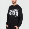 DSQUARED2 Czarna męska bluza Icon Splash Cool Fit Crewneck