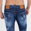 DSQUARED2 Granatowe męskie jeansy sexy twist jean