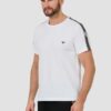EMPORIO ARMANI Biały męski t-shirt bande logo