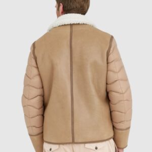 873dfca6a8a870c2b2e3e793ef9269b3a36e96d4 BLAUER Kożuch męski z pikowanymi rękawami