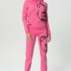 MOSCHINO Różowe spodnie dresowe damskie