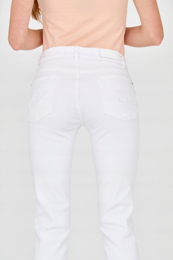 7 FOR ALL MANKIND Białe jeansy damskie Roxanne Ankle