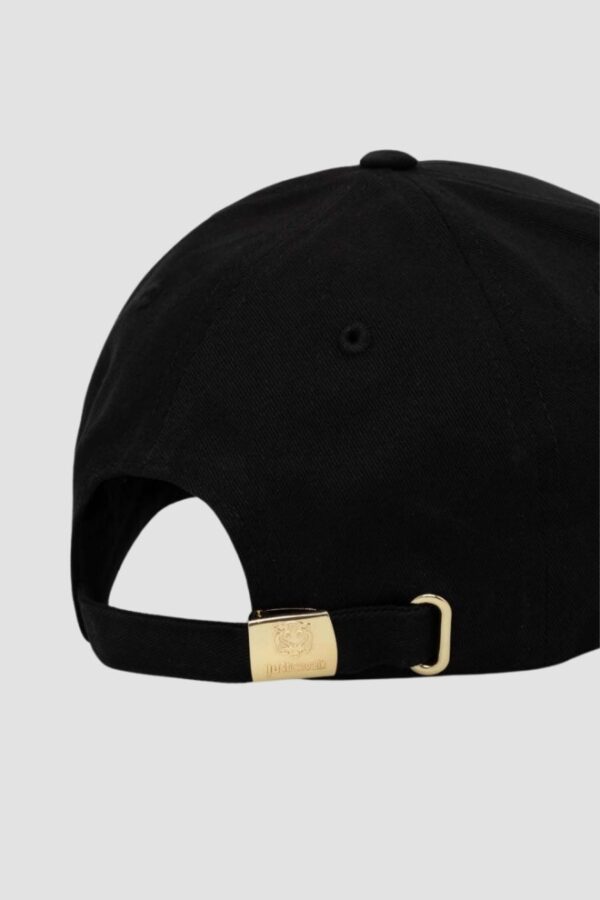 JUST CAVALLI Czarna czapka Logo Embroidery 3d Up