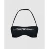 EMPORIO ARMANI Czarne wiązane bikini ze srebrnym logo