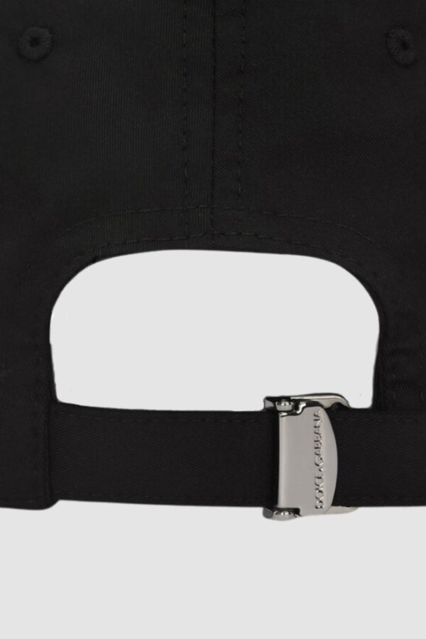 DOLCE & GABBANA Czarna czapka z daszkiem, Rozmiar 58