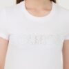 GUESS Biały damski t-shirt Sangallo Tee