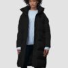 BLAUER Czarny damski płaszcz Lena Raincoat Long Jackets