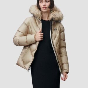 88db126d393b08e040bcd4c989e4a3ee3e0ae830 BLAUER Alicia Beżowa kurtka damska Short Jackets