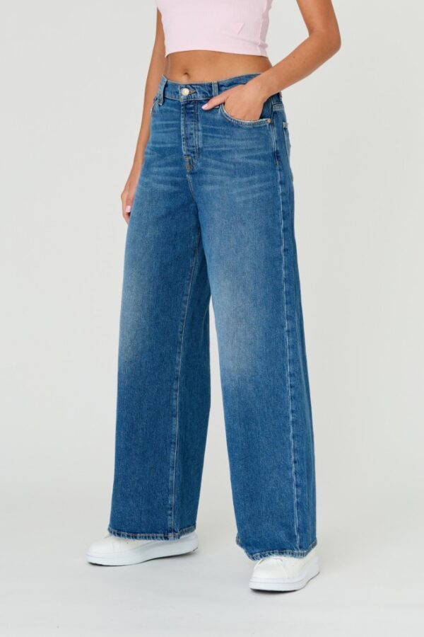 7 FOR ALL MANKIND Granatowe jeansy damskie Zoey Explorer