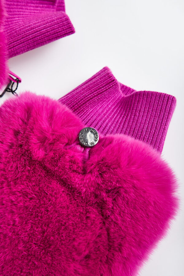 Rękawiczki damskie futrzane DIEGO