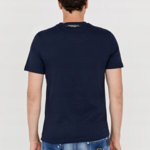 8944e4e79e0045074ce66804275d07a4d2a0c900 AERONAUTICA MILITARE Granatowy bawełniany t-shirt męski