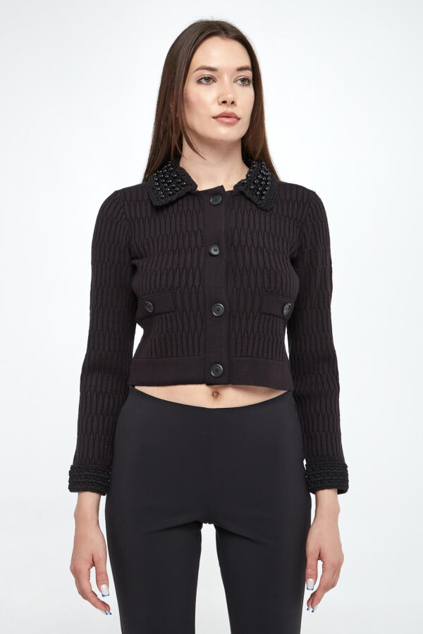 897a164dab607a5a0e2ad267953bc1db17de5fa8 Kardigan damski Masquerade PINKO