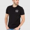 LA MARTINA Czarny męski t-shirt Regular Fit