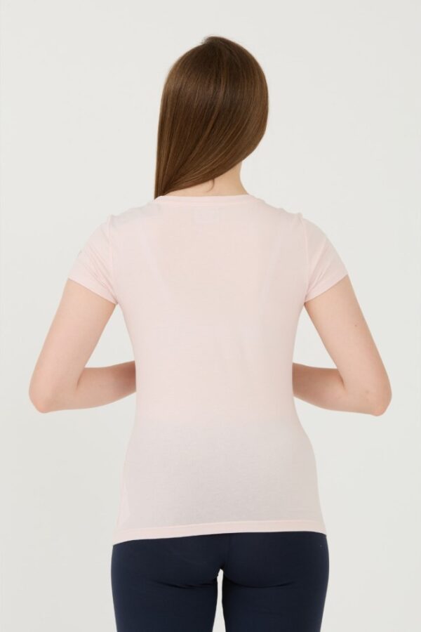 EA7 Różowy damski t-shirt