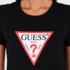 GUESS Czarny damski t-shirt bawełniany Original Tee