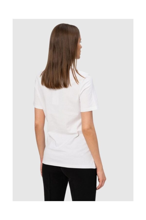 89c7fb56abcf8049f2b808d86c6aedaf7d85892c VERSACE Biały t-shirt damski ze złotą meduzą