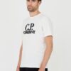 C.P. COMPANY Biały męski t-shirt Short Sleeve