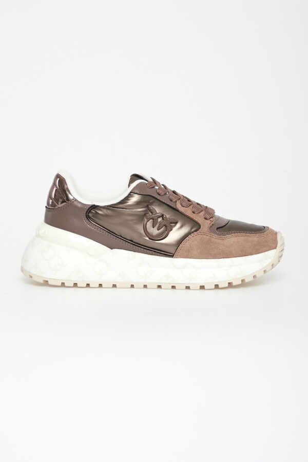 8a9f104b7fe8b250810acc2a29b851f17210f3a7 Sneakersy damskie skórzane Gem 07 PINKO