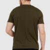 ARMANI EXCHANGE Oliwkowy t-shirt męski z białym logo
