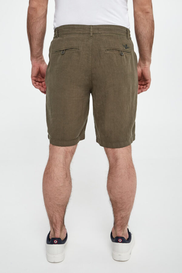 Bermudy męskie lniane AERONAUTICA MILITARE