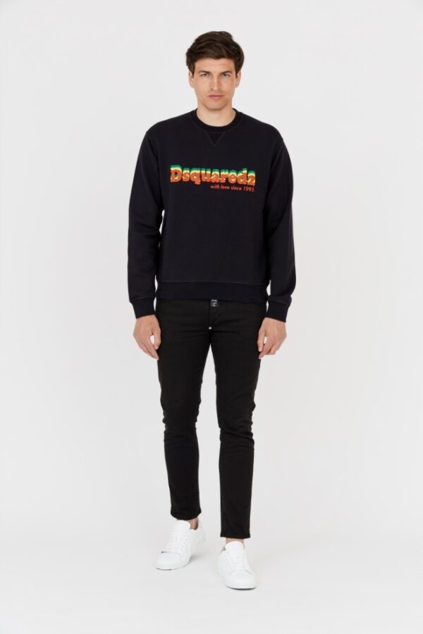 DSQUARED2 Czarna męska bluza cool fit