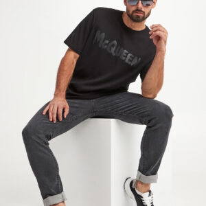 T-shirt męski z siatki ALEXANDER MCQUEEN