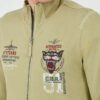 AERONAUTICA MILITARE Zielona męska bluza Embroidered 51st