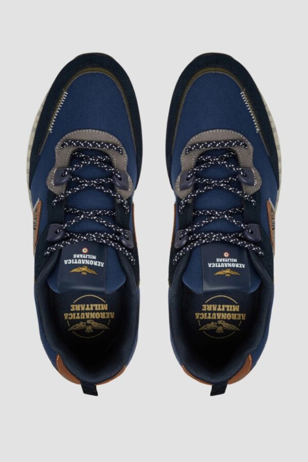 8bd0af3bd9a7196b21802e1573bd2154072905c5 AERONAUTICA MILITARE Granatowe męskie sneakersy AM23