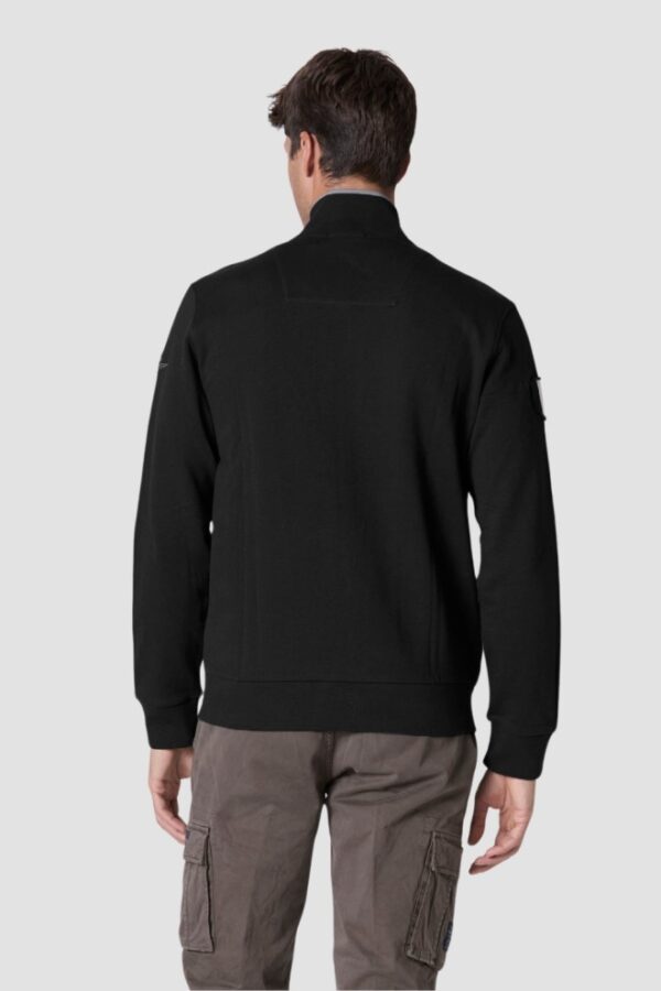 AERONAUTICA MILITARE Czarna męska bluza rozpinana