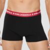 KARL LAGERFELD Zestaw czarnych bokserek 3PACKLogo Trunk Colorband