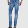 DSQUARED2 Niebieskie męskie jeansy medium bleached spots wash cool guy