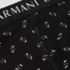 ARMANI EXCHANGE Czarne logowane bokserki