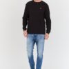 TOMMY JEANS Czarny męski sweter