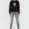 KARL LAGERFELD Czarna damska bluza Ikonik 2.0