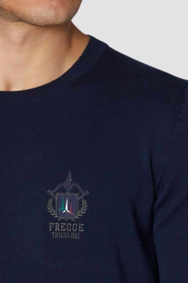 AERONAUTICA MILITARE Granatowy sweter męski