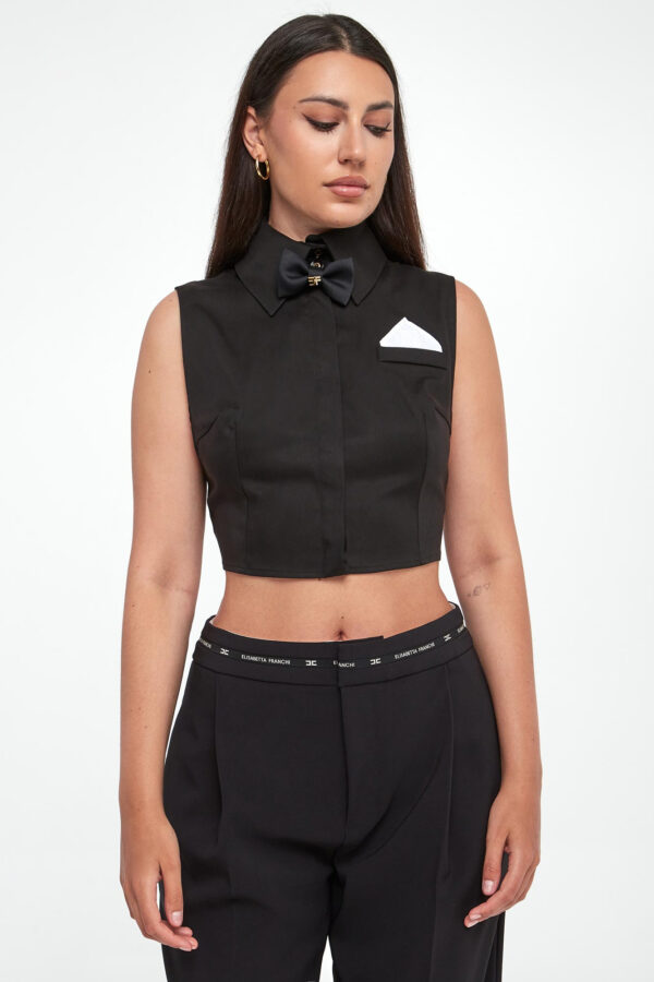 8dced003a2c96d8e56ebca2264305703b78c969f Koszula damska cropped ELISABETTA FRANCHI