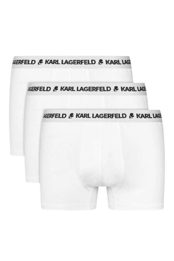 KARL LAGERFELD Białe bokserki męskie 3PACK