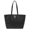 KARL LAGERFELD Czarna shopperka Leather Tote Pin