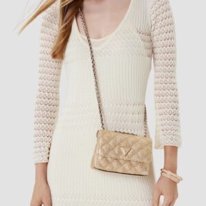 GUESS Złota kopertówka damska Giully Mini 2