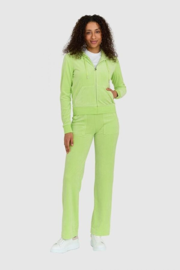 JUICY COUTURE Klasyczna welurowa rozpinana bluza dresowa damska robertson