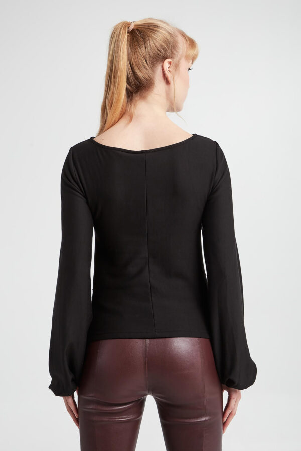 Bluzka damska drapowana GESTUZ