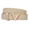 VALENTINO Beżowy pasek damski Divina
