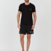EMPORIO ARMANI Czarny męski t-shirt basique