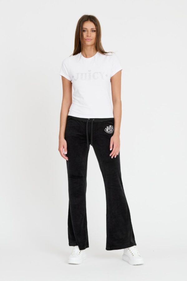 JUICY COUTURE Biały damski t-shirt Ryder Rodeo Fitted