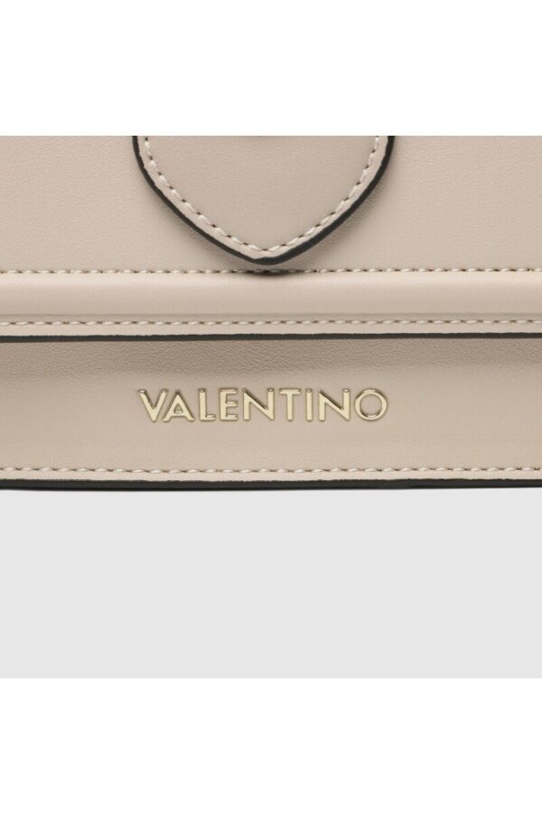 VALENTINO Ecru torebka z sercem sery satche